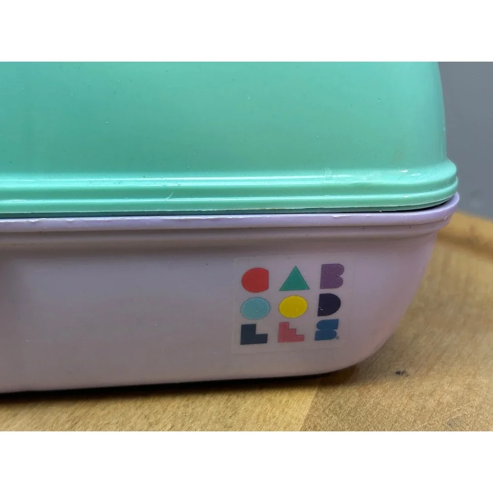 Caboodles Makeup Case Unisex OS Teal Purple Vintage 90s Retro Cosmetic Organizer